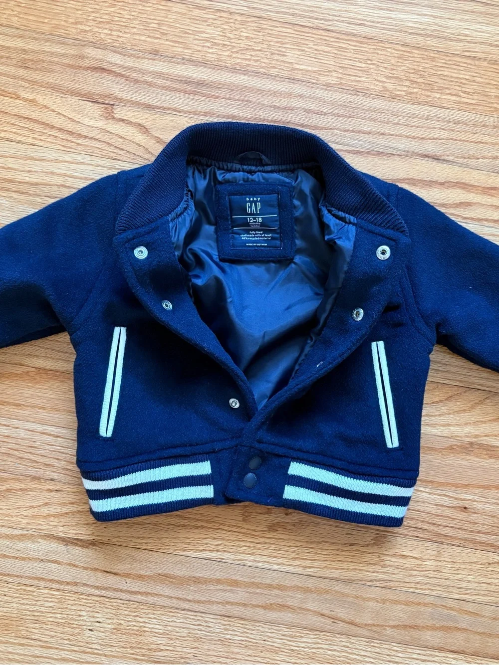 Baby Gap Boys Varsity-Style Jacket | 12-18 Months